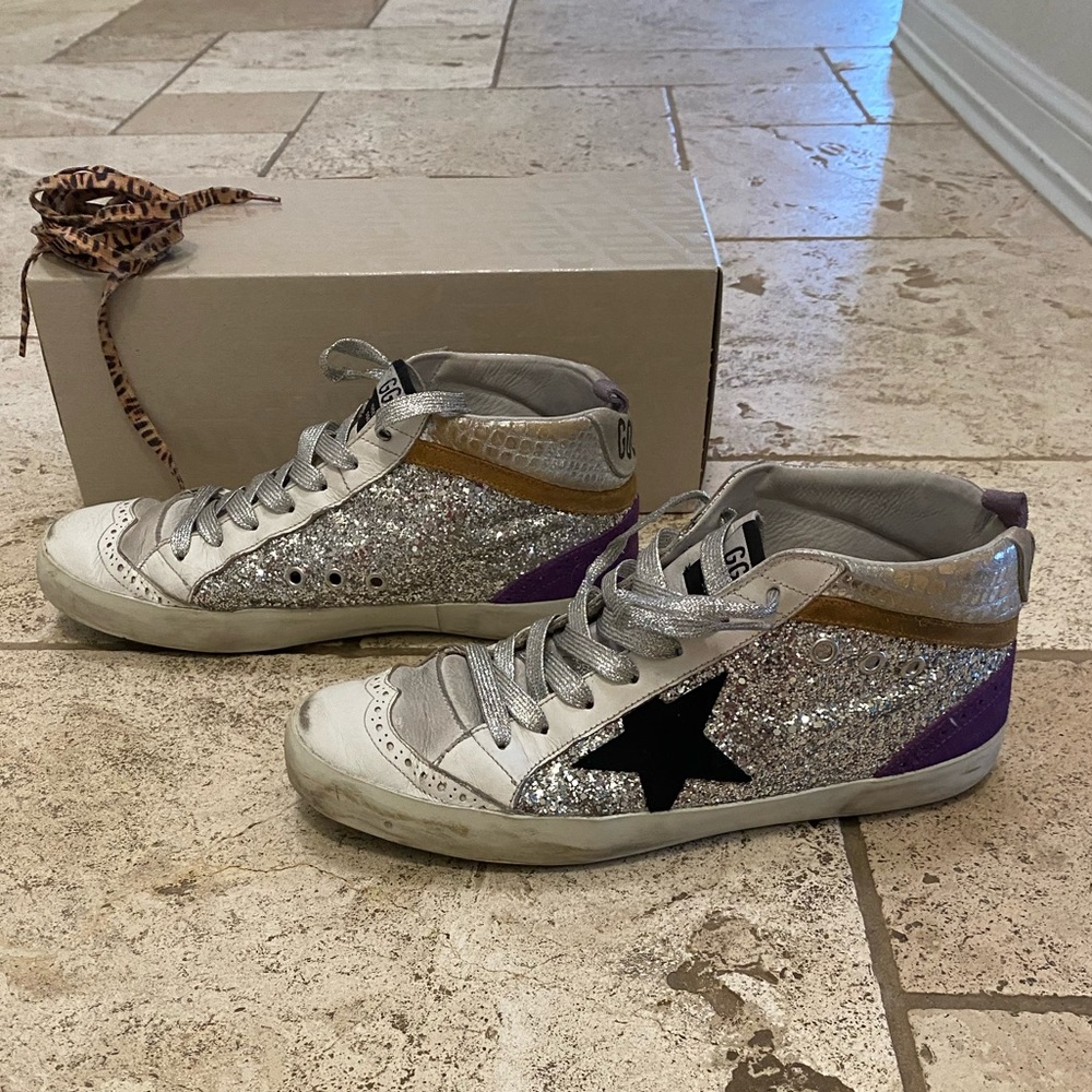 Silver Golden Goose Midstars
